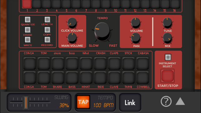 Garageband linn drum ipad