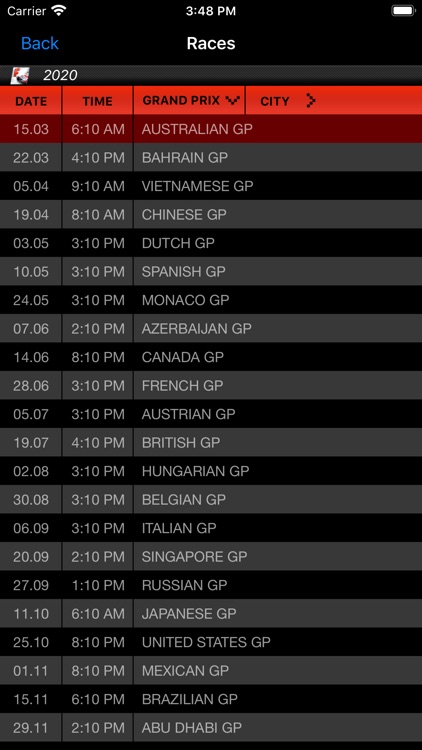 Formula Racing Calendar 2020 screenshot-3