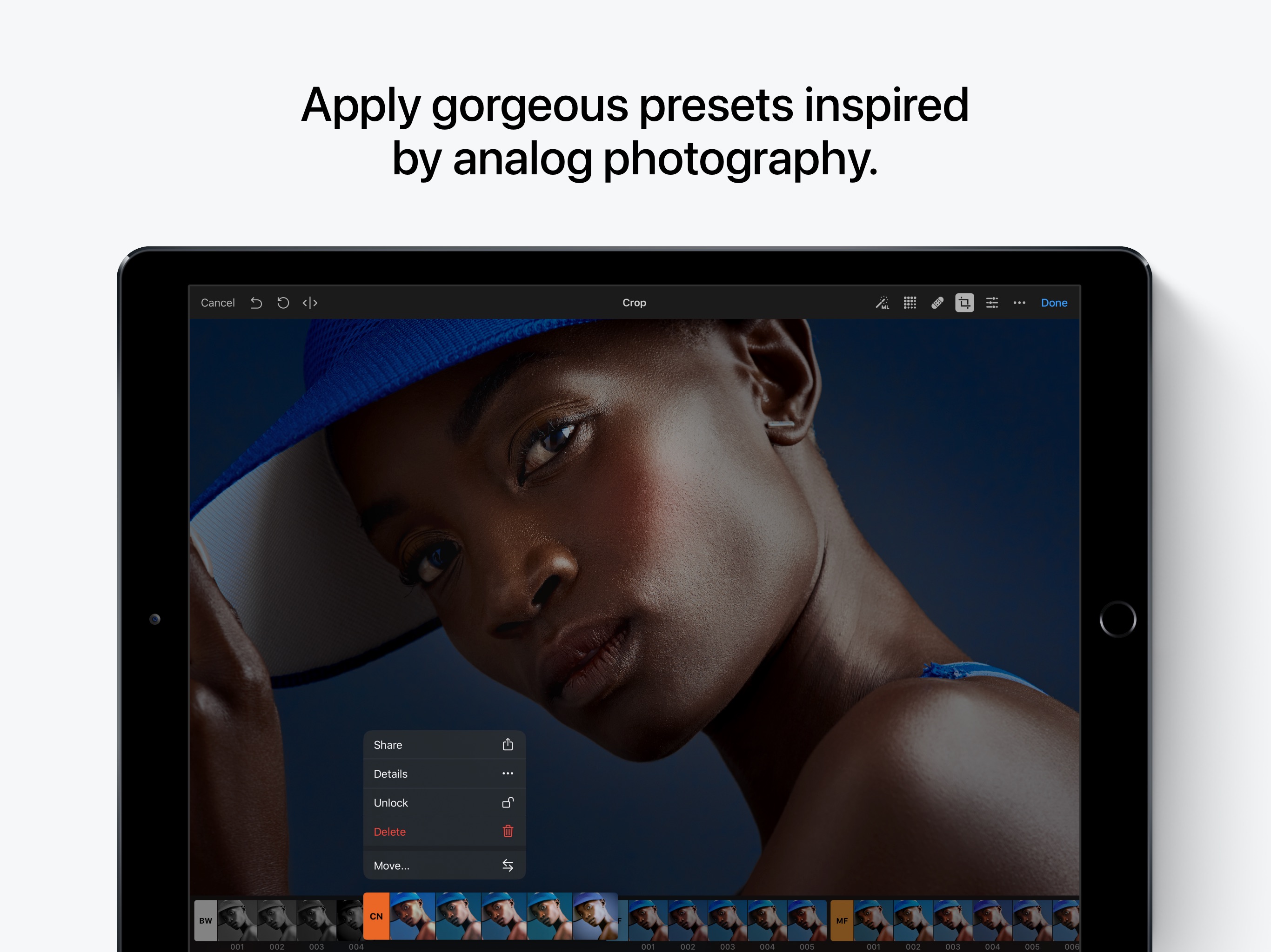 Screenshot do app Pixelmator Photo