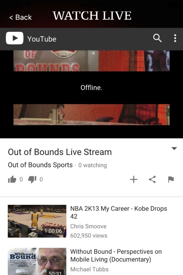 Out of Bounds Radio screenshot 4