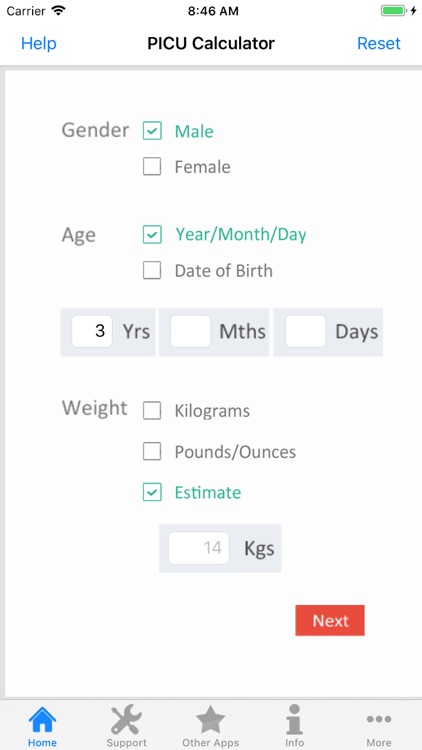 PICU Calculator