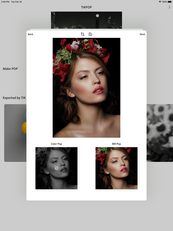 Tik Pop Color&BW Photo Editor screenshot 2