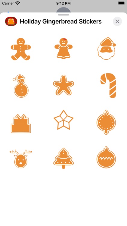 Holiday Gingerbread Stickers