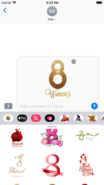 Women's day stickers HD