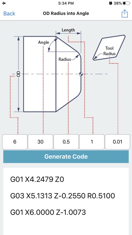 G Code Generator CNC OD ID