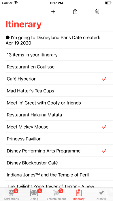 Theme Park Checklist: Paris screenshot 4