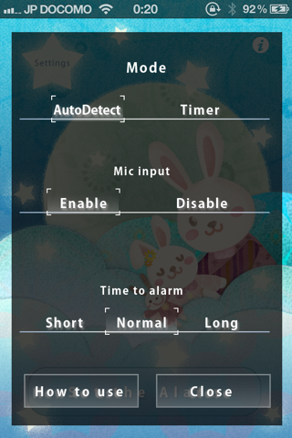 CosleepAlarm screenshot 2