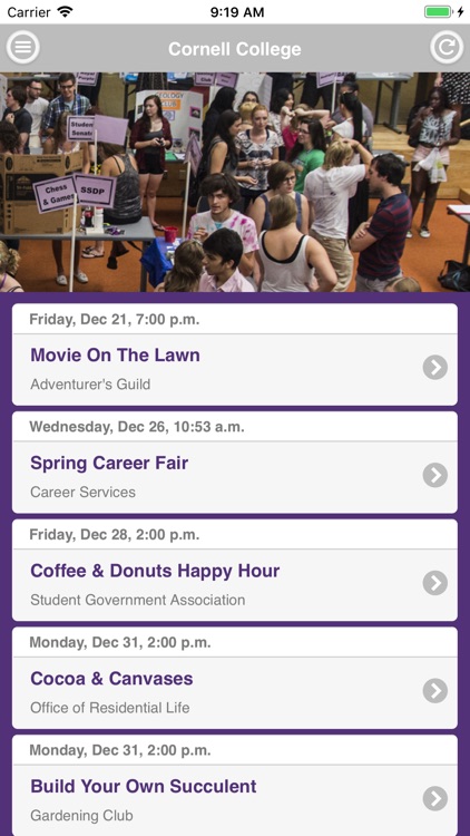 Cornell College Events