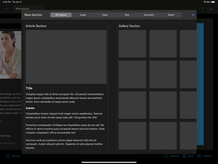 TouchMD Builder - for Vendors