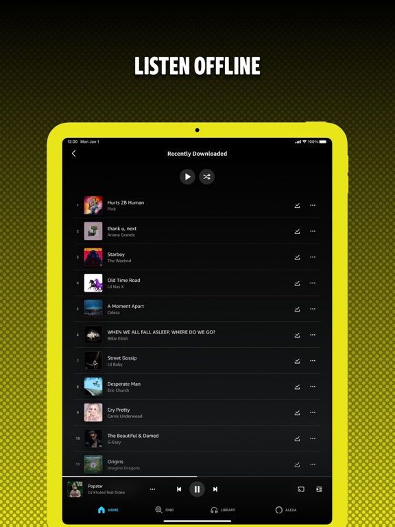 iPad Image of Amazon Music: Songs & Podcasts