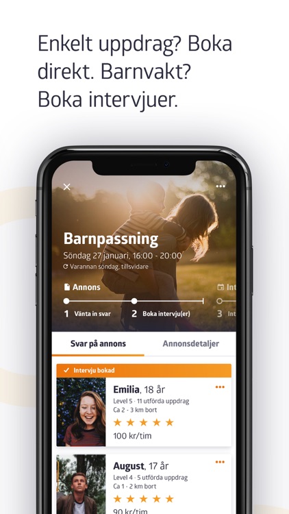 Yepstr: barnvakt, läxhjälp etc screenshot-3