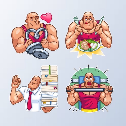 Bodybuilder Emojis icon