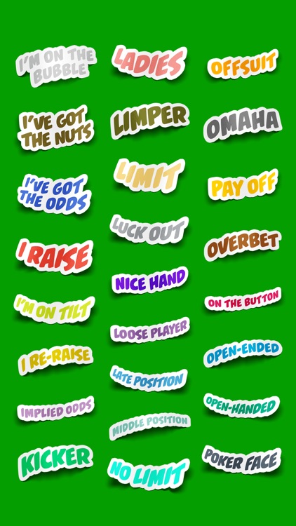 Poker Terms Sticker Pack screenshot-5
