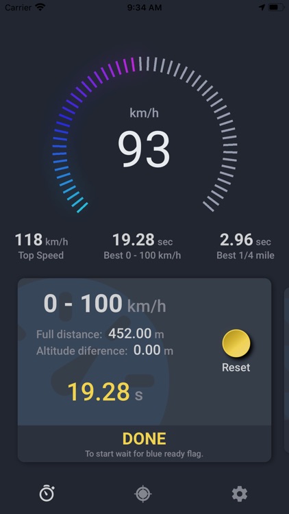 Race Stats: Speedo and G Force