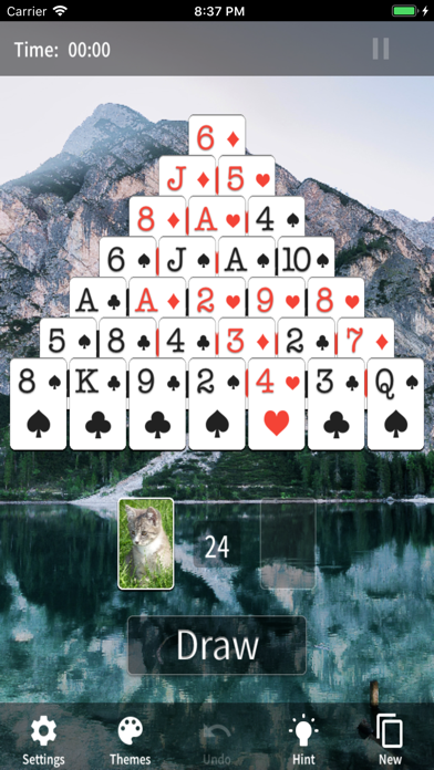Pyramid Solitaire(Card Game) screenshot 2