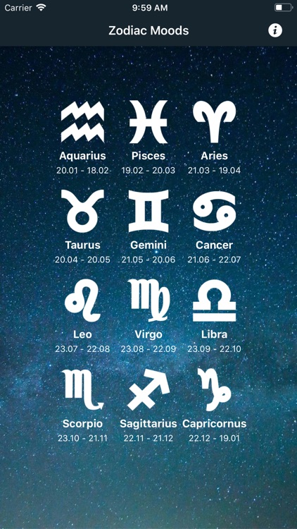 Zodiac Moods