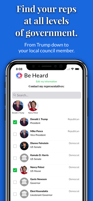 Be Heard: Contact Your Reps(圖2)-速報App