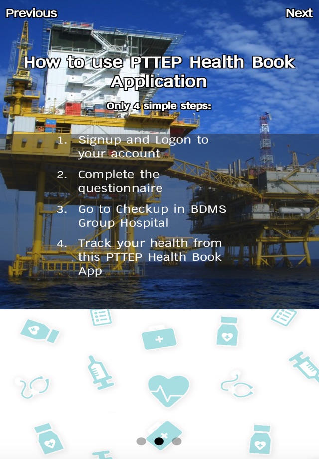 PTTEP Health Book Application screenshot 3