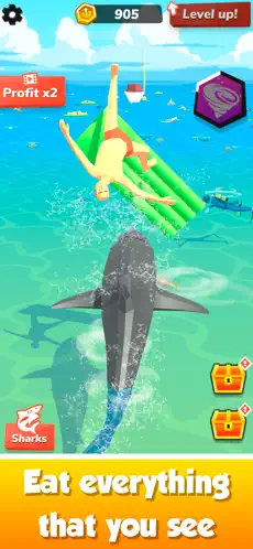 Captura de Pantalla 2 Idle Shark World - Tycoon Game iphone