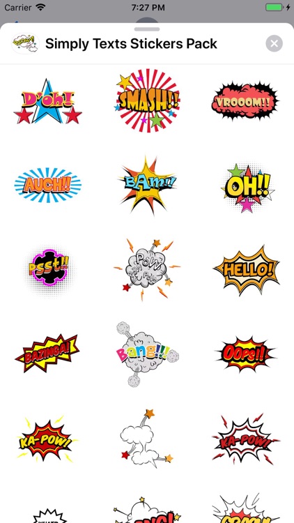 Simply Texts Stickers Pack