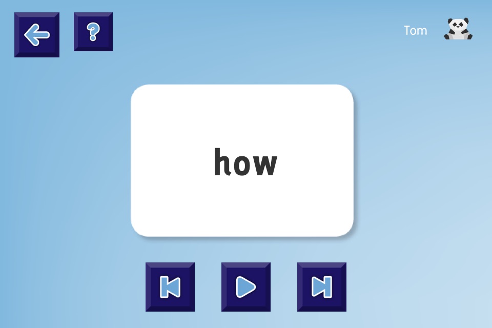 High frequency words screenshot 2