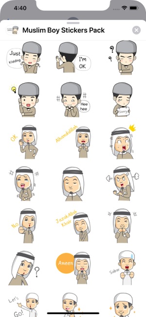 Muslim Boy Stickers Pack(圖2)-速報App