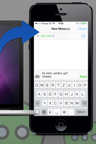 iWeb SMS - náhled