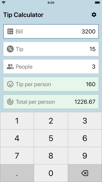 Tip Calculator - tips %