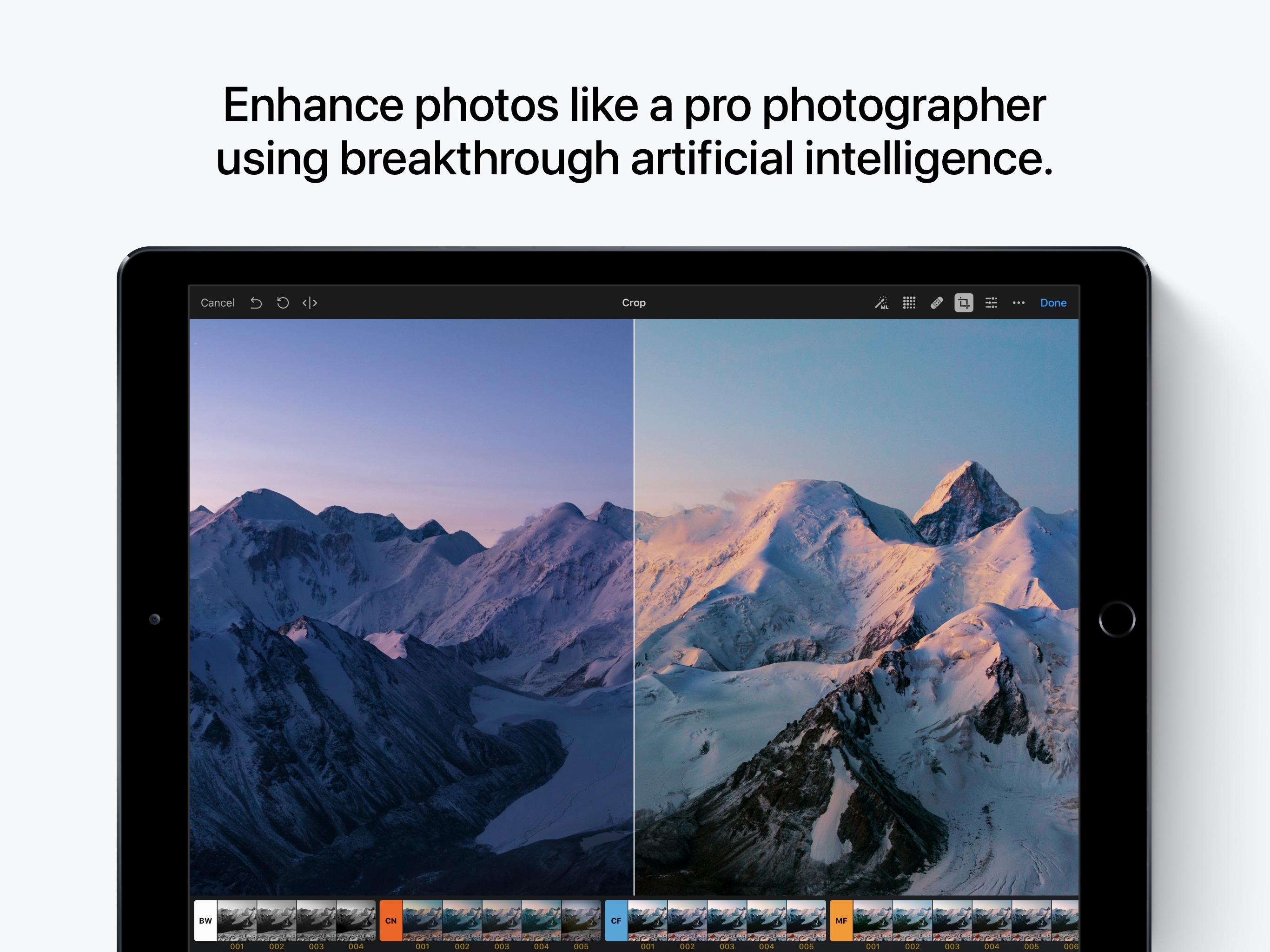 Screenshot do app Pixelmator Photo