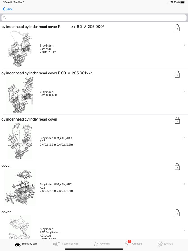 Parts and diagrams for Audi
