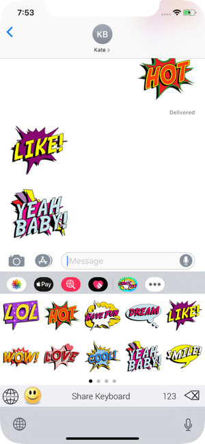 ‎SlangMOJI - Comic Text Emojis Screenshot