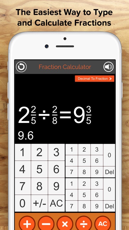 Fraction Calculator + Decimals