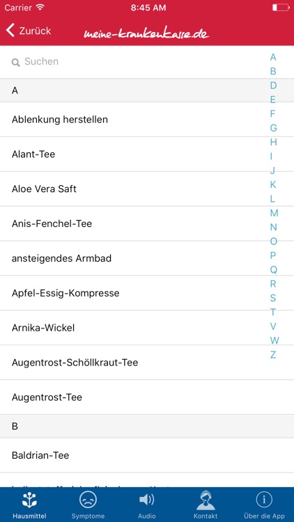 BKK VBU Hausmittel App