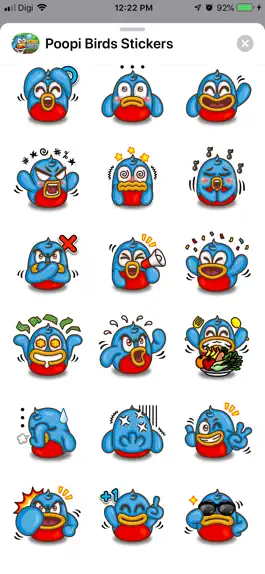 Game screenshot Poopi Birds Stickers apk