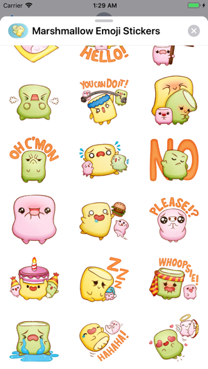 Marshmallow Emoji Stickers(圖3)-速報App