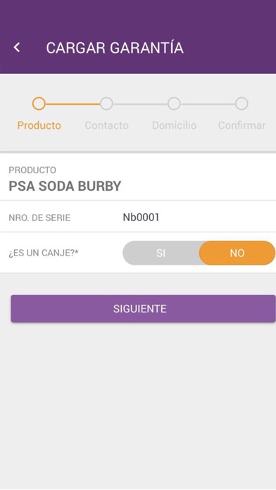 PSA Garantías screenshot 2