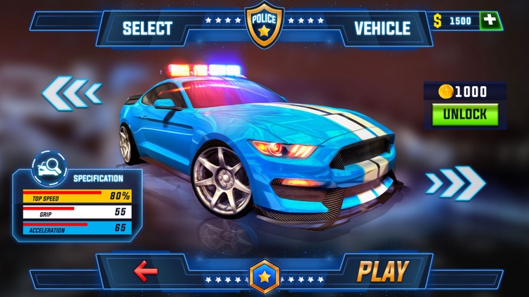 Police Car Chase Robot War