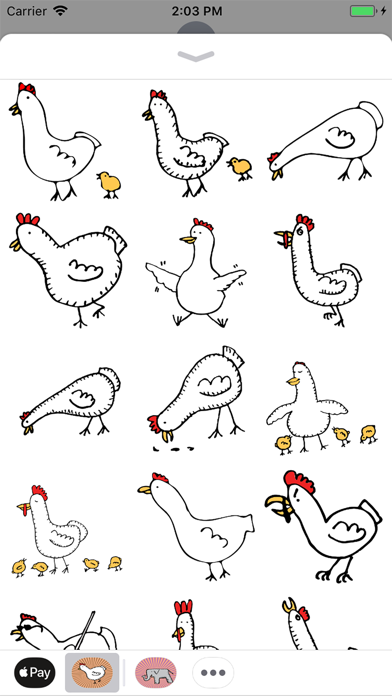 Happy Chickens Stickers screenshot 2