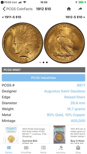 PCGS CoinFacts Coin Collecting