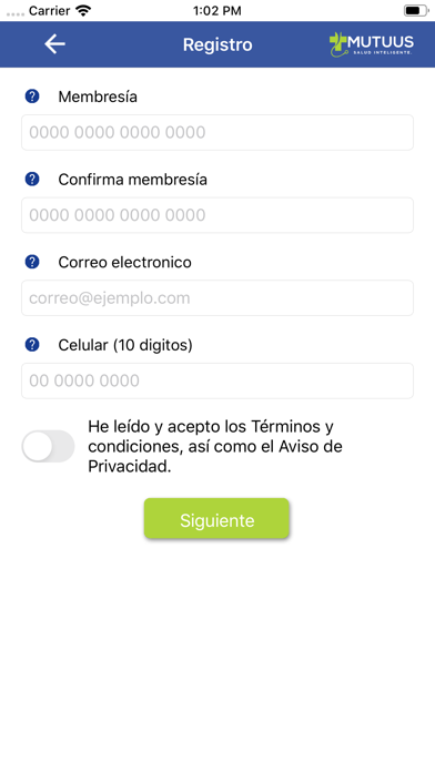 Mutuus Servicios screenshot 2