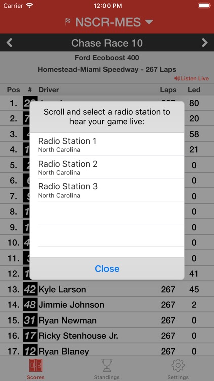 Motorsports Live Radio Stream