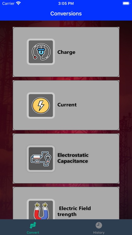 Electricity - Units converter