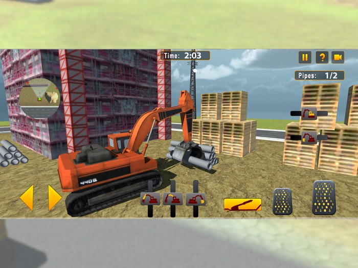 道路建筑及挖掘机 真正的城市建筑用起重机操作员和工程车模拟器