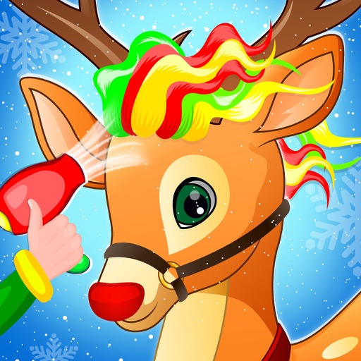 Reindeer Salon Christmas Fun icon