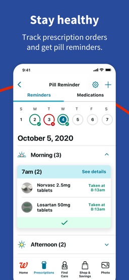 Walgreens app screenshot