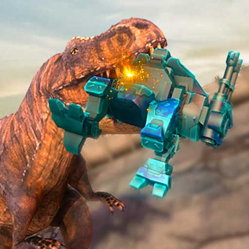 Dinosaur Robot Shooting Battle