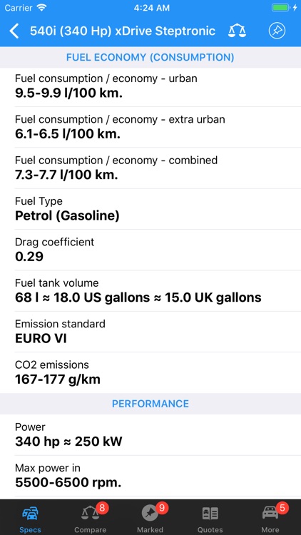 BMW Specs screenshot-3