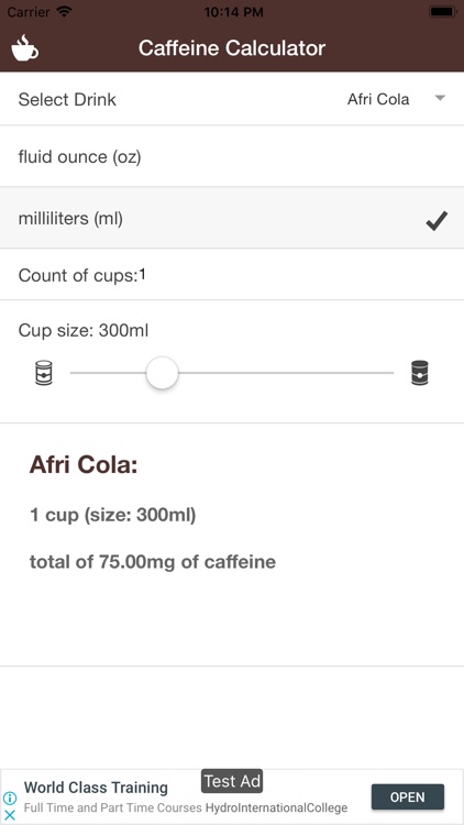 Simple Caffeine Calculator screenshot-3