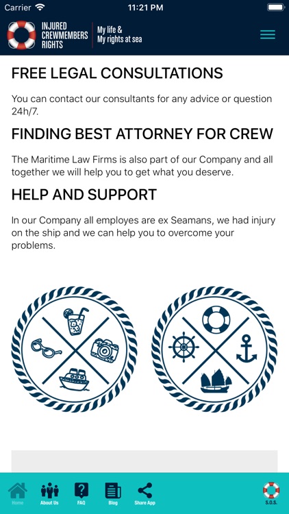 Injured Crew Members Rights