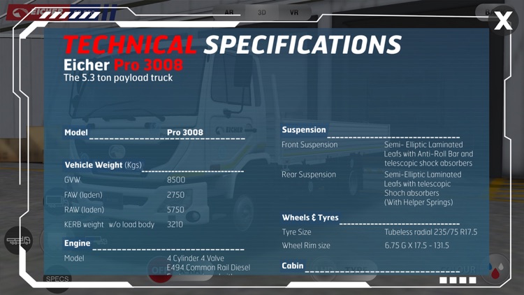 Virtual Reality Eicher Pro3008